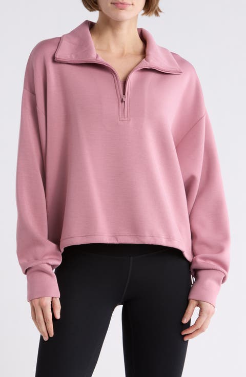 Whisper Knit Half Zip Sweatshirt
