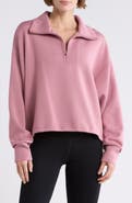 Z by Zella Whisper Knit Half Zip Sweatshirt