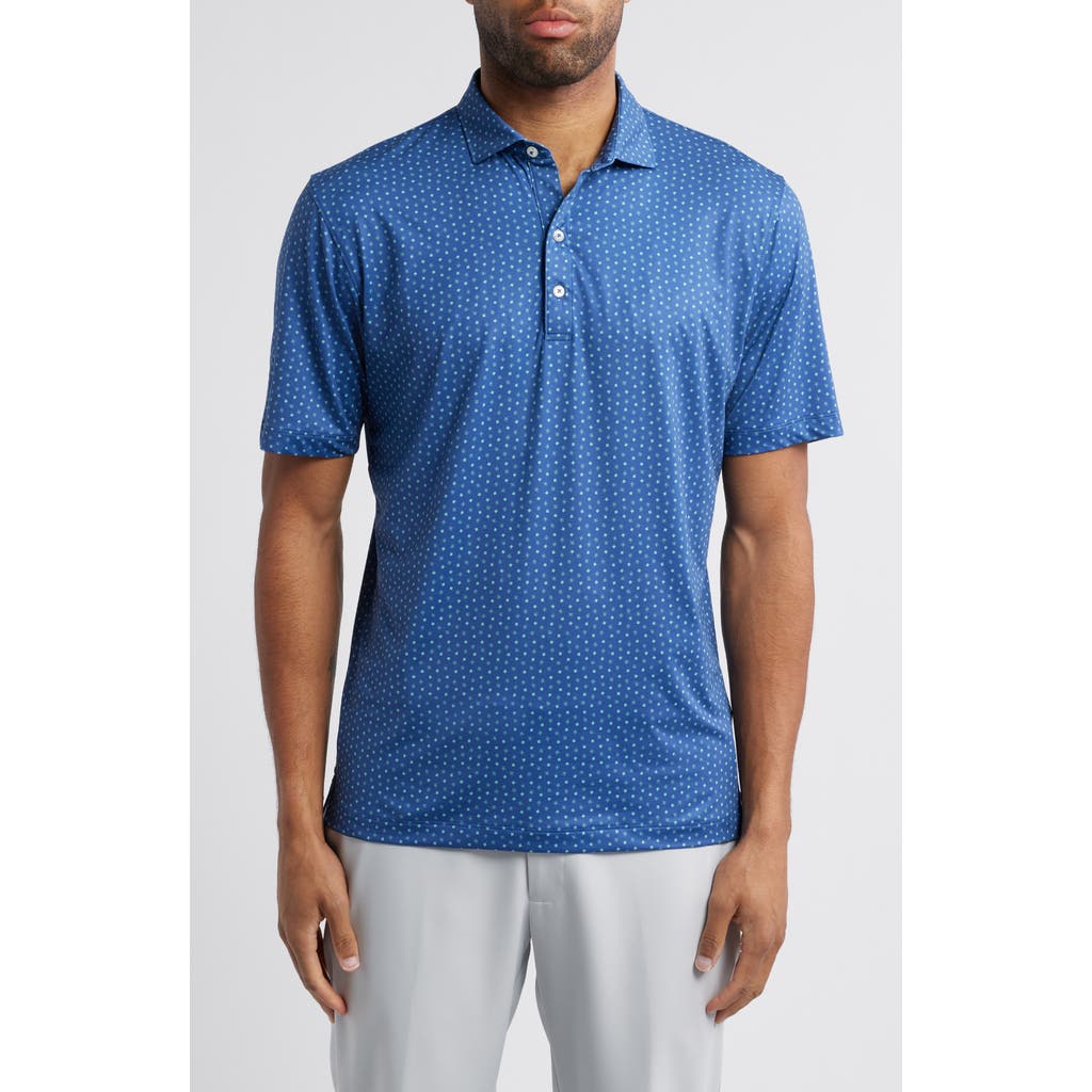 Johnnie-o Top O' The Morning Scatter Print Prep-formance Golf Polo In Lake