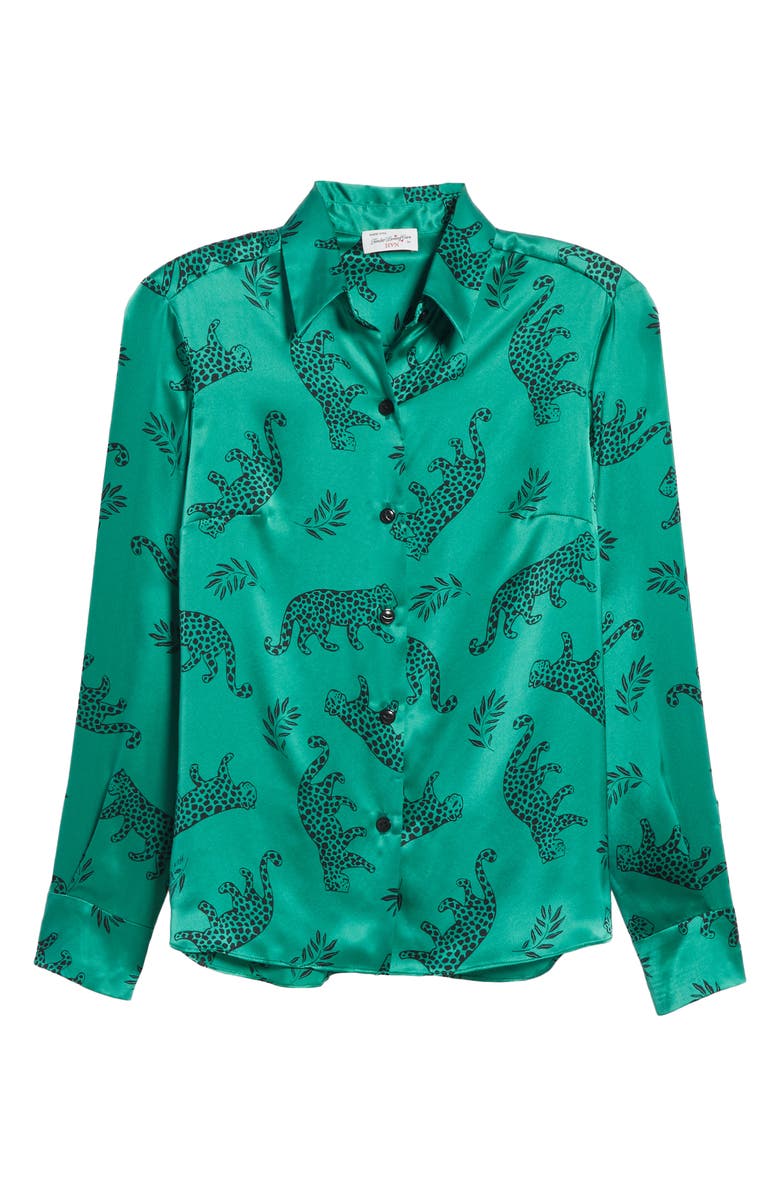 HVN Cristina Silk Blouse, Alternate, color,