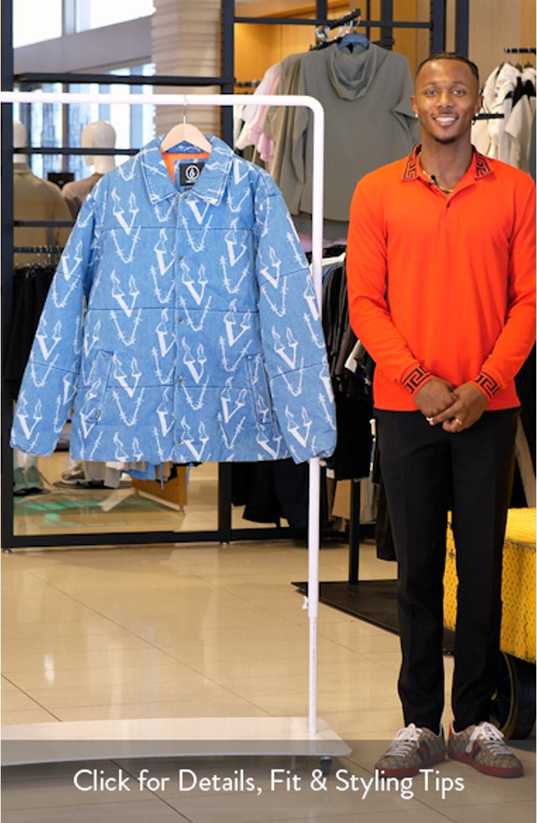 x Fergus Purcell Fergadelic Denim Puffer Coat, sales video thumbnail