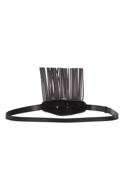 Valentino Garavani Small Nellcôte Fringe Stud Crossbody Bag In 0no Nero