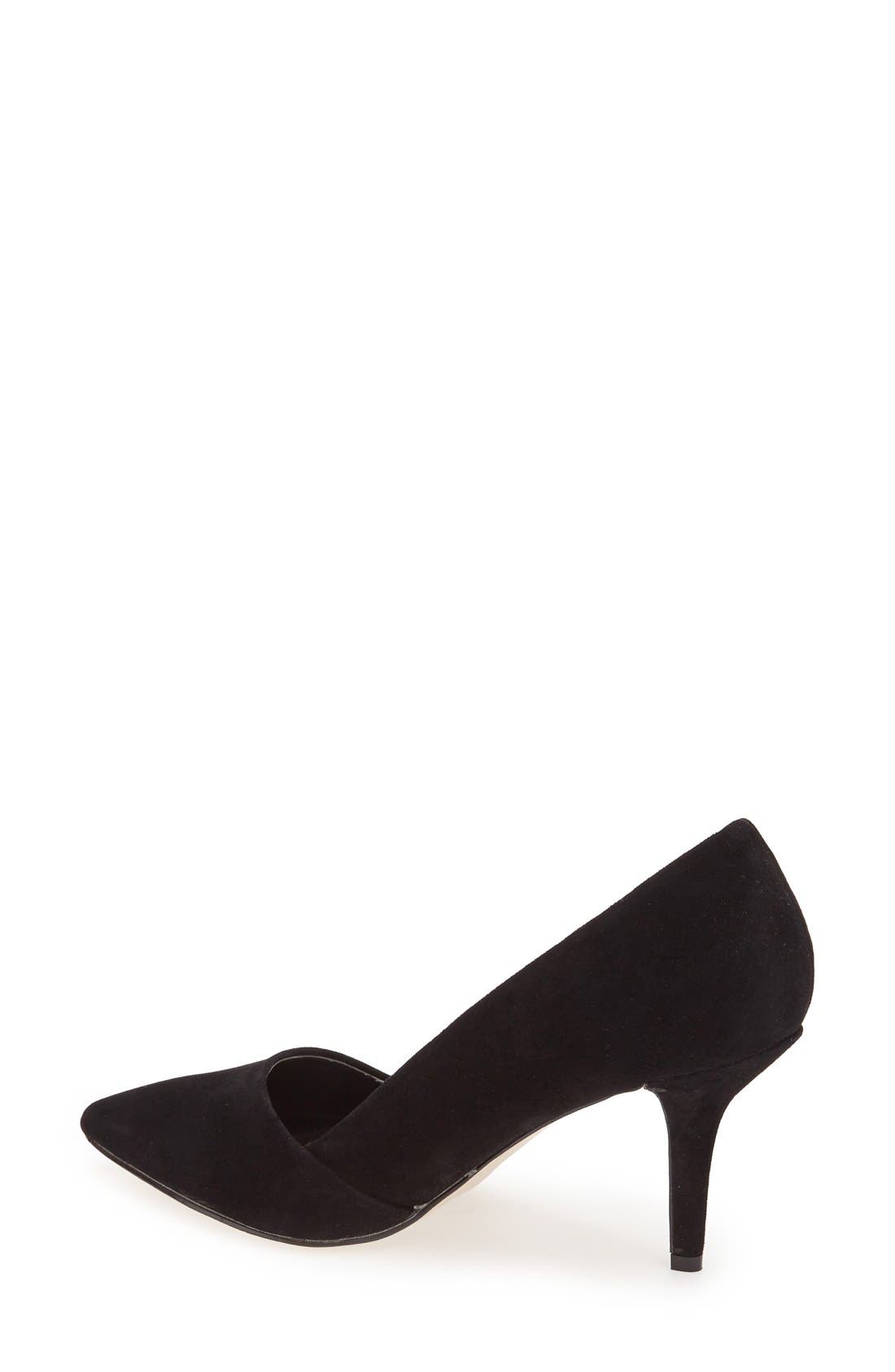 Sole Society 'Saree' Suede Pointy Toe Pump, Alternate, color, 