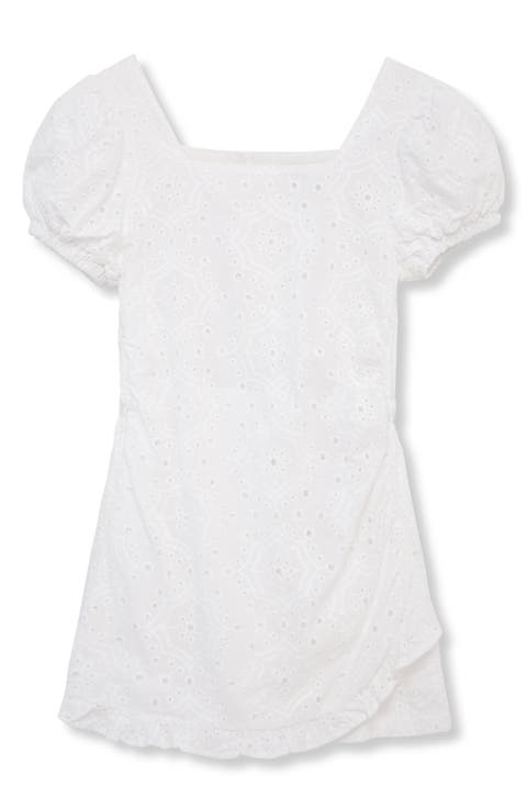 Carra Chambray Eyelet Romper