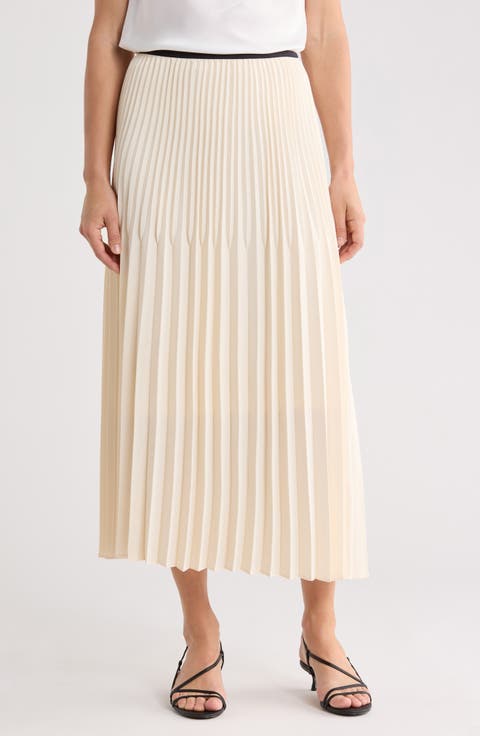 Pleated Midi Skirt