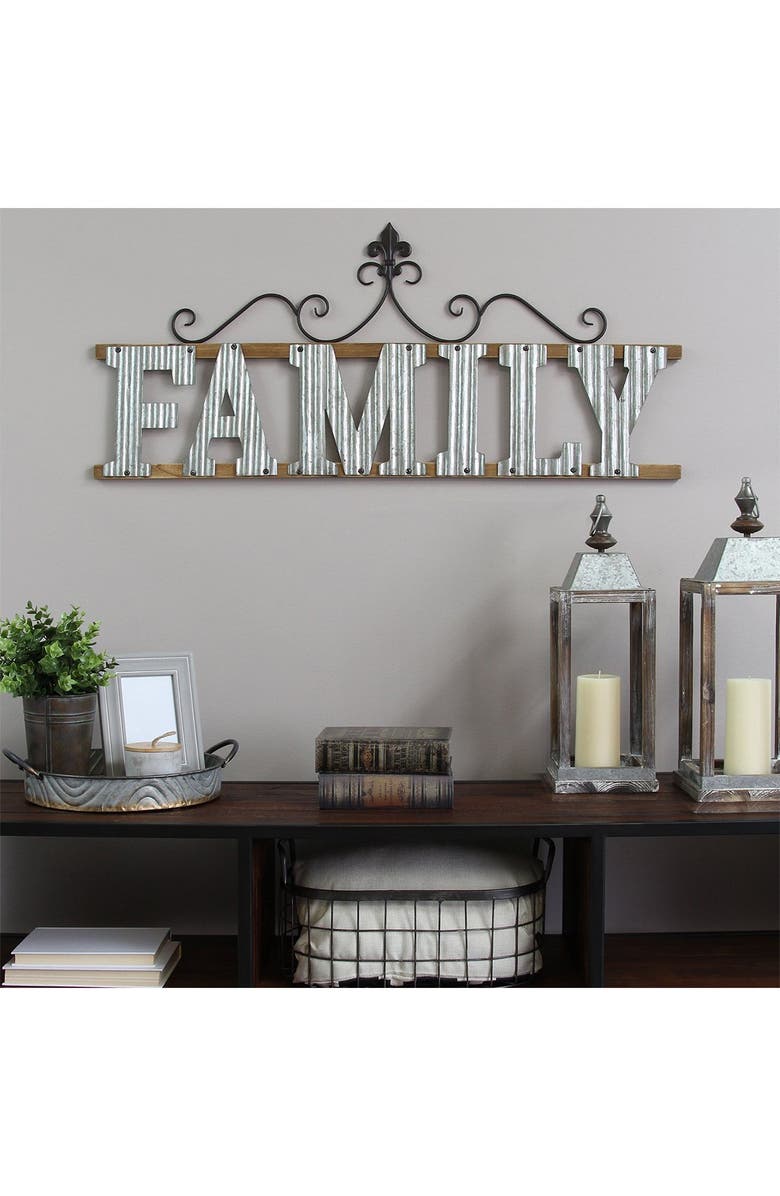 STRATTON HOME DECOR Multi Family Wall Sign, Alternate, color,