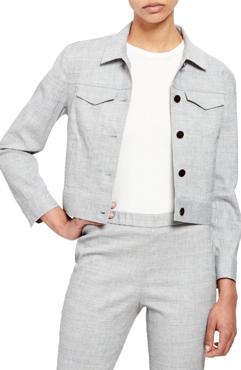 Theory Cropped Jacket, Alternate, color,