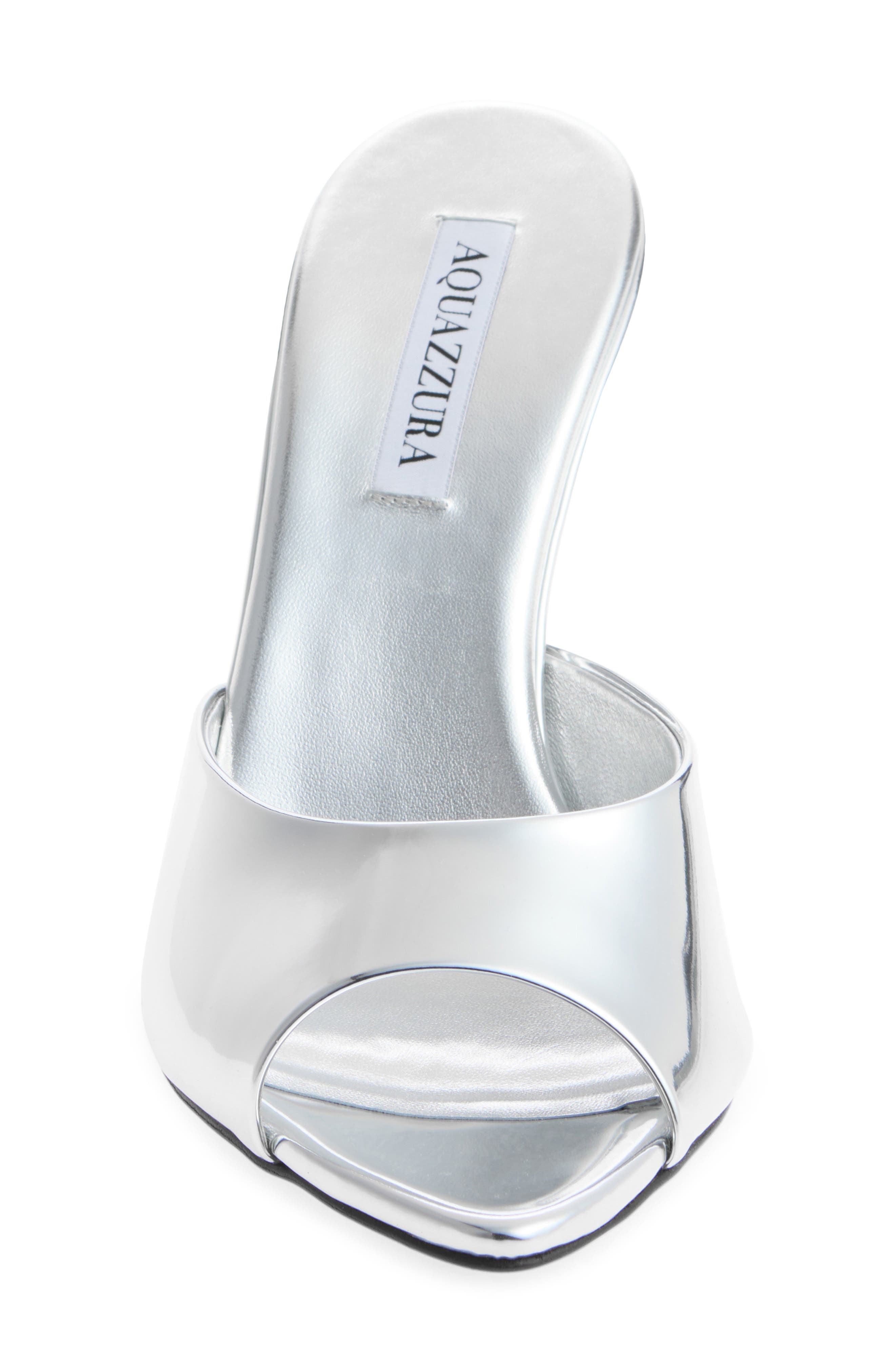 Bisous Wedge Slide Sandal, Alternate, color, SILVER