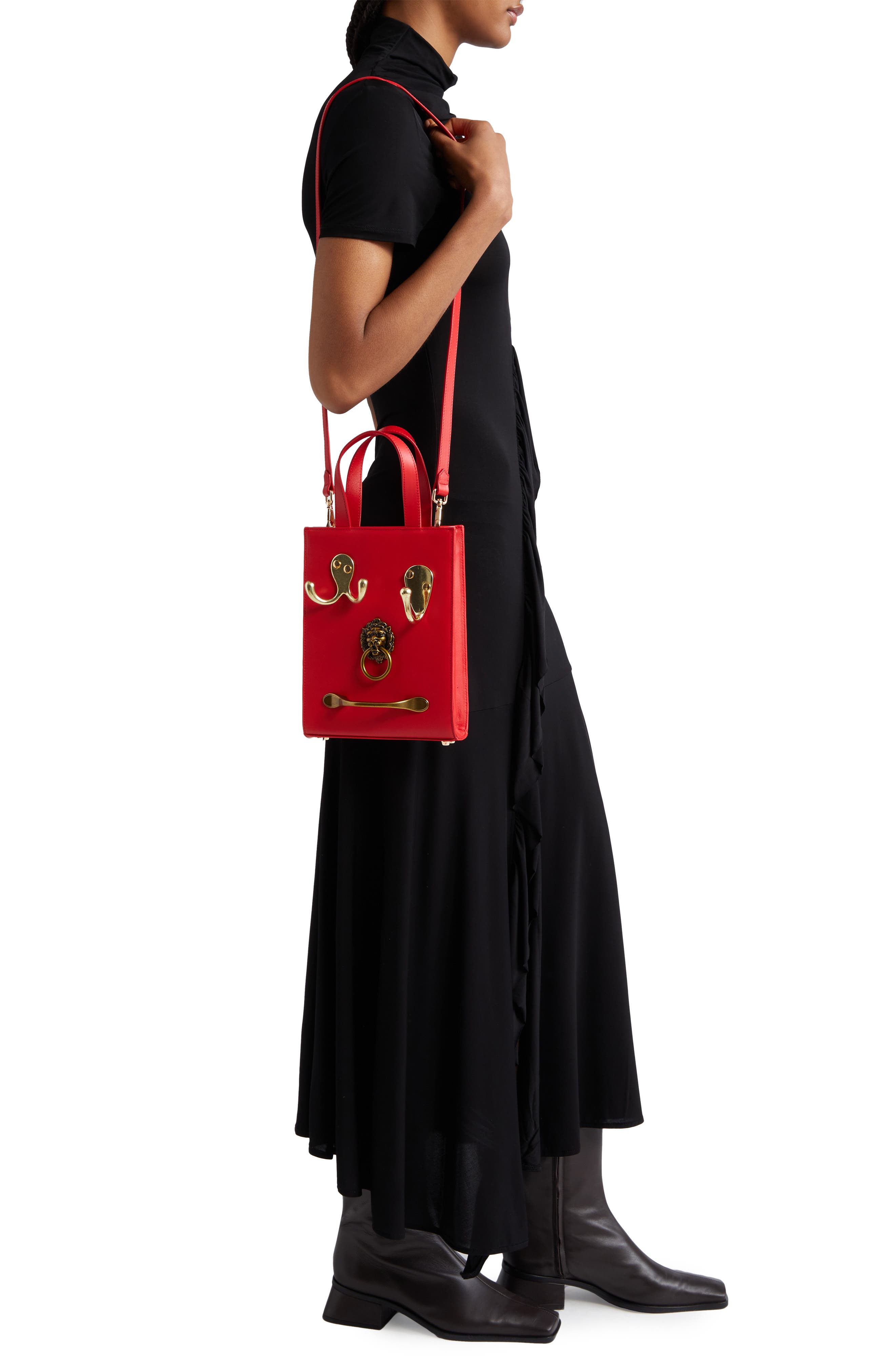 Dauphinette The Beast Bag Leather Tote, Alternate, color, 