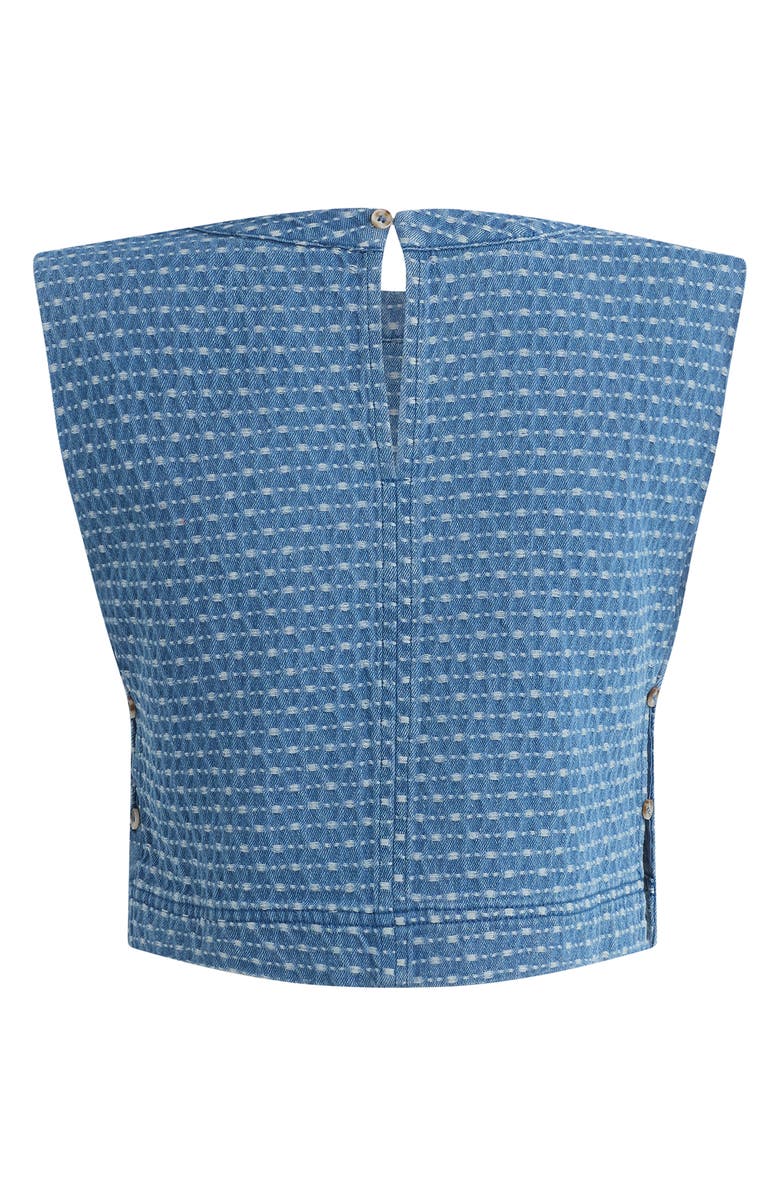 Favorite Daughter The Arlo Texture Crop Top, Alternate, color, Berlin