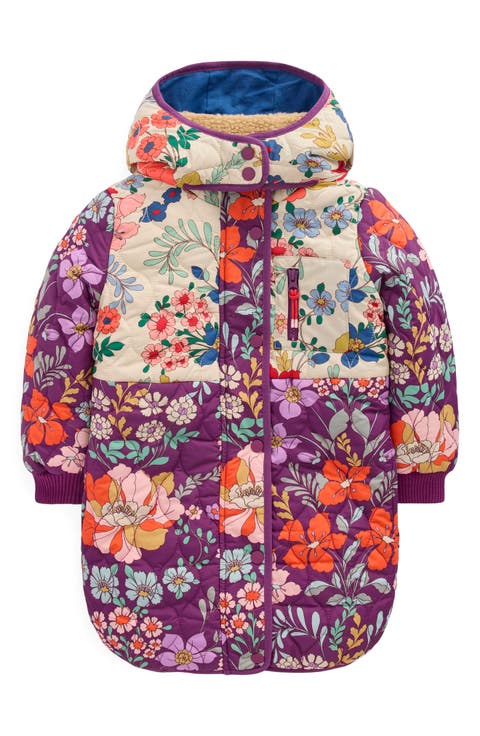 Cozy Quilted Longline Coat (Toddler, Little Kid & Big Kid)