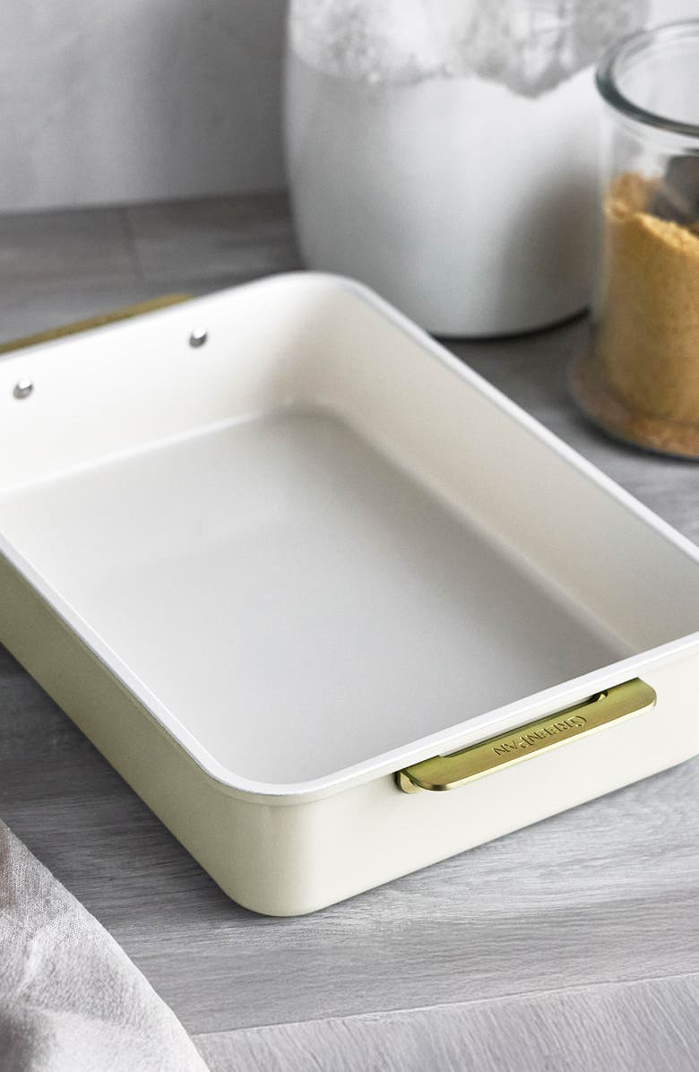 GreenPan Reserve Bakeware Rectangular Cake Pan, Alternate, color, Cream