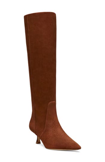 Stuart Weitzman Naomi Suede Kitten Tall Boots