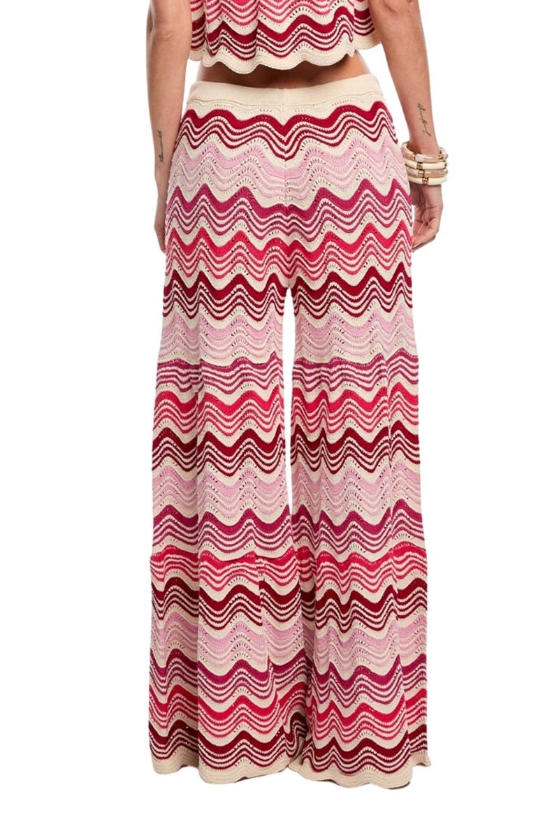 Capittana Kari Wide Leg Pointelle Cover-Up Pants, Alternate, color, 