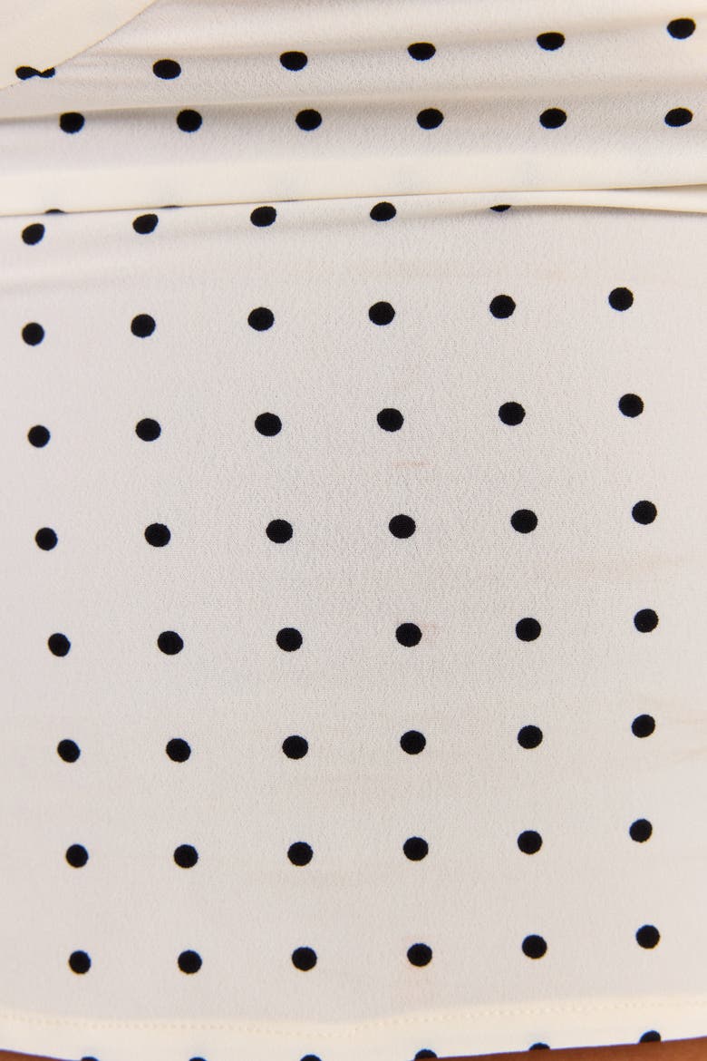 Lottie Midi Skirt, Alternate, color, White Polkadot