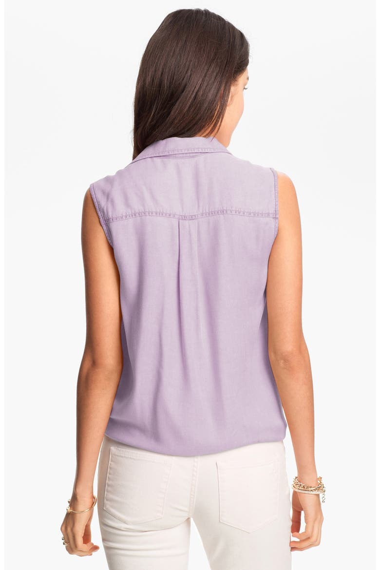 Sleeveless Workwear Shirt, Alternate, color, LAVENDER- PALACE
