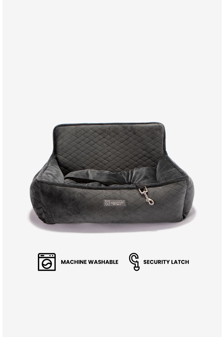 Car Seat for Small/Medium Dogs, Alternate, color, Charcoal Gray