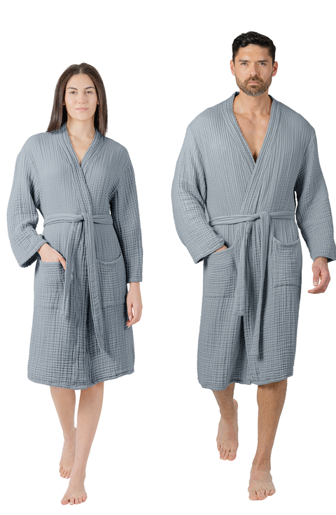 Adult Muslin Bathrobe