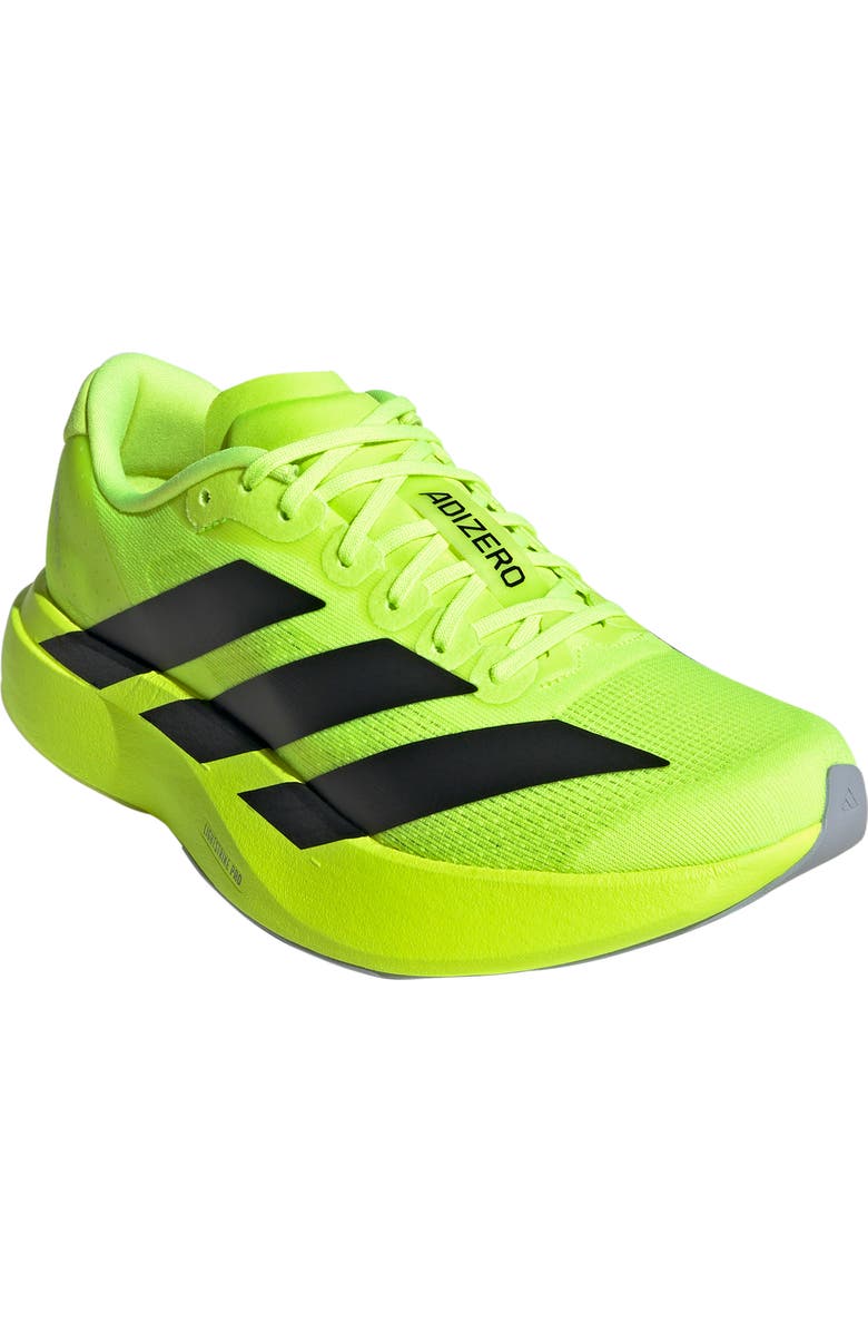 adidas Adizero Evo SL Running Shoe, Main, color, Lemon/ Black/ Matte Silver