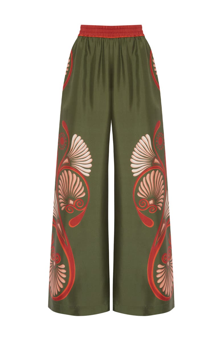 La DoubleJ Palazzo Pants, Alternate, color, Kerylos Placée Dark Green
