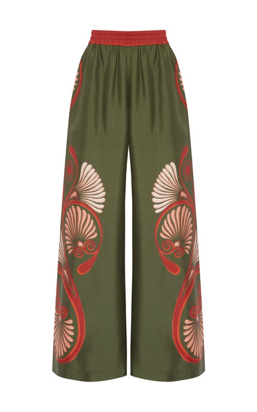 La Doublej Palazzo Pants In Green