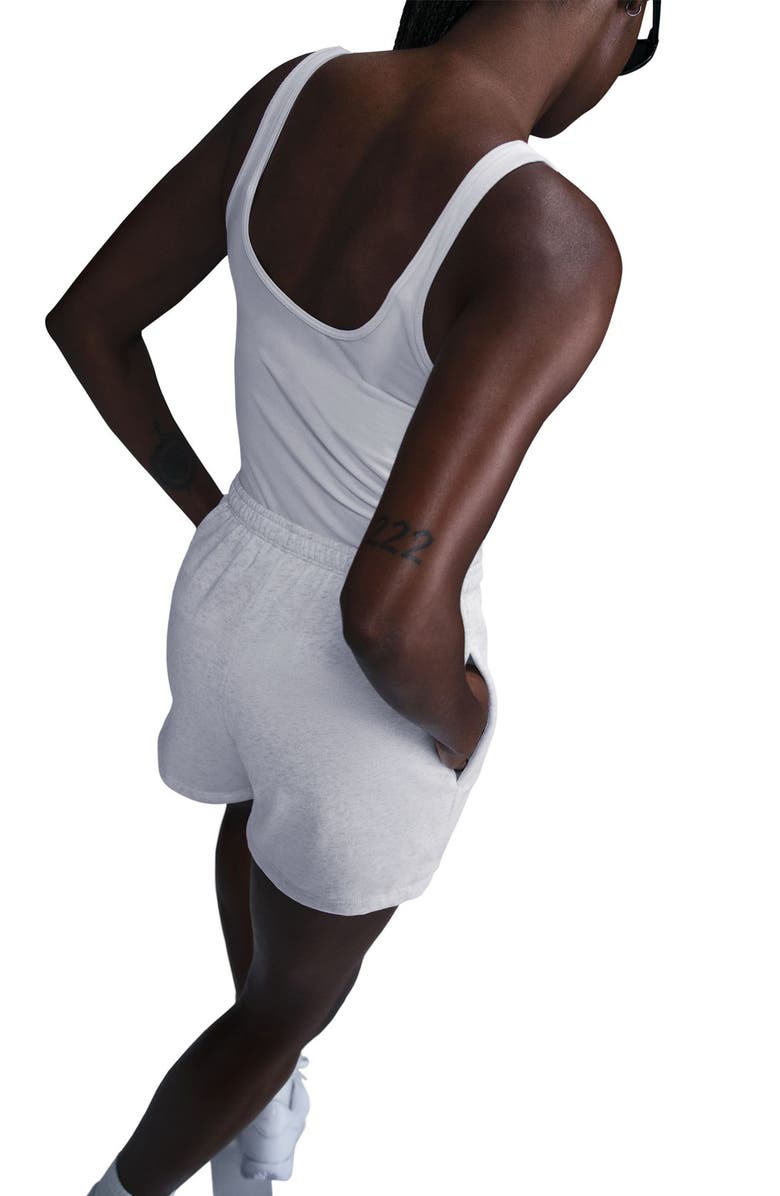 Nike Chill High Waist French Terry Shorts, Alternate, color, 051 051 B Hthr/Ltowbr