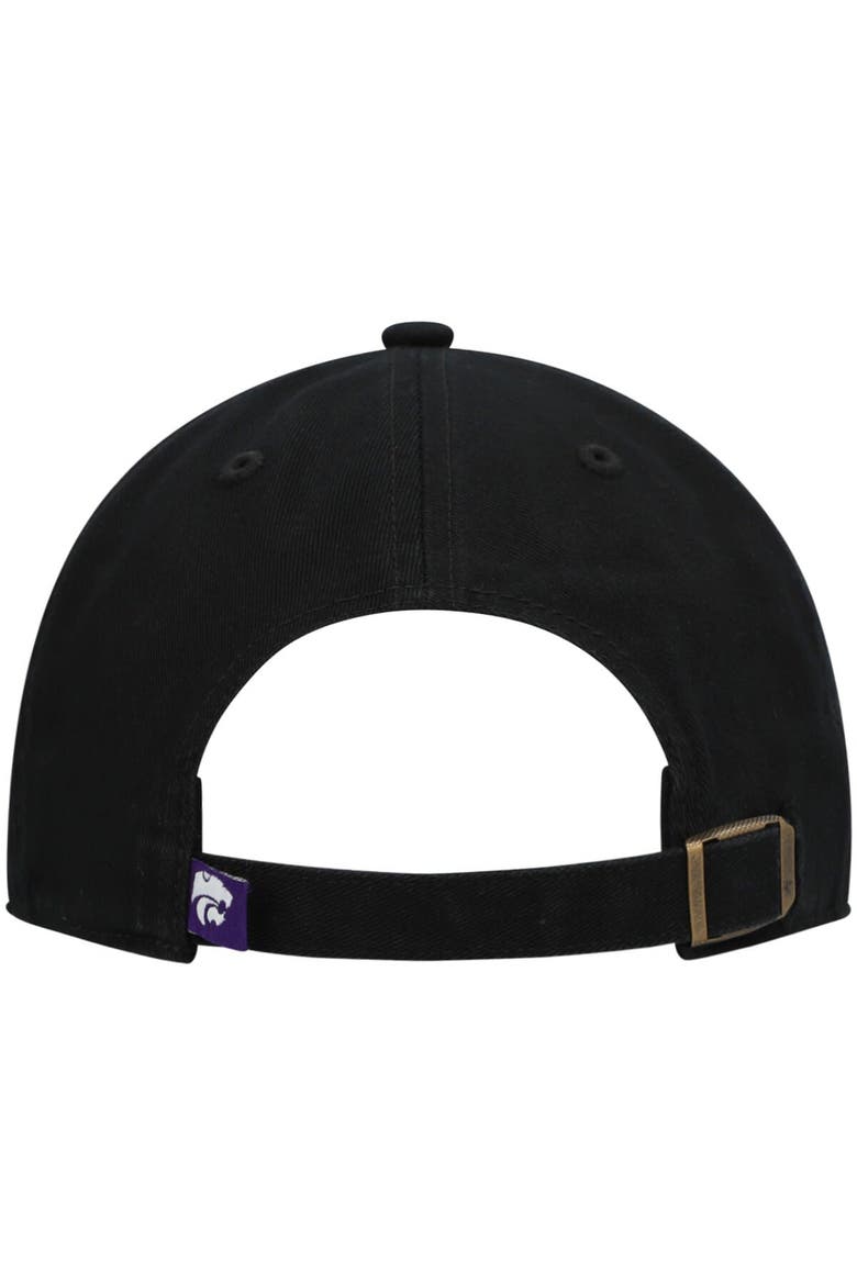 Men's '47 Black Kansas State Wildcats Vintage Clean Up Adjustable Hat, Alternate, color, Black
