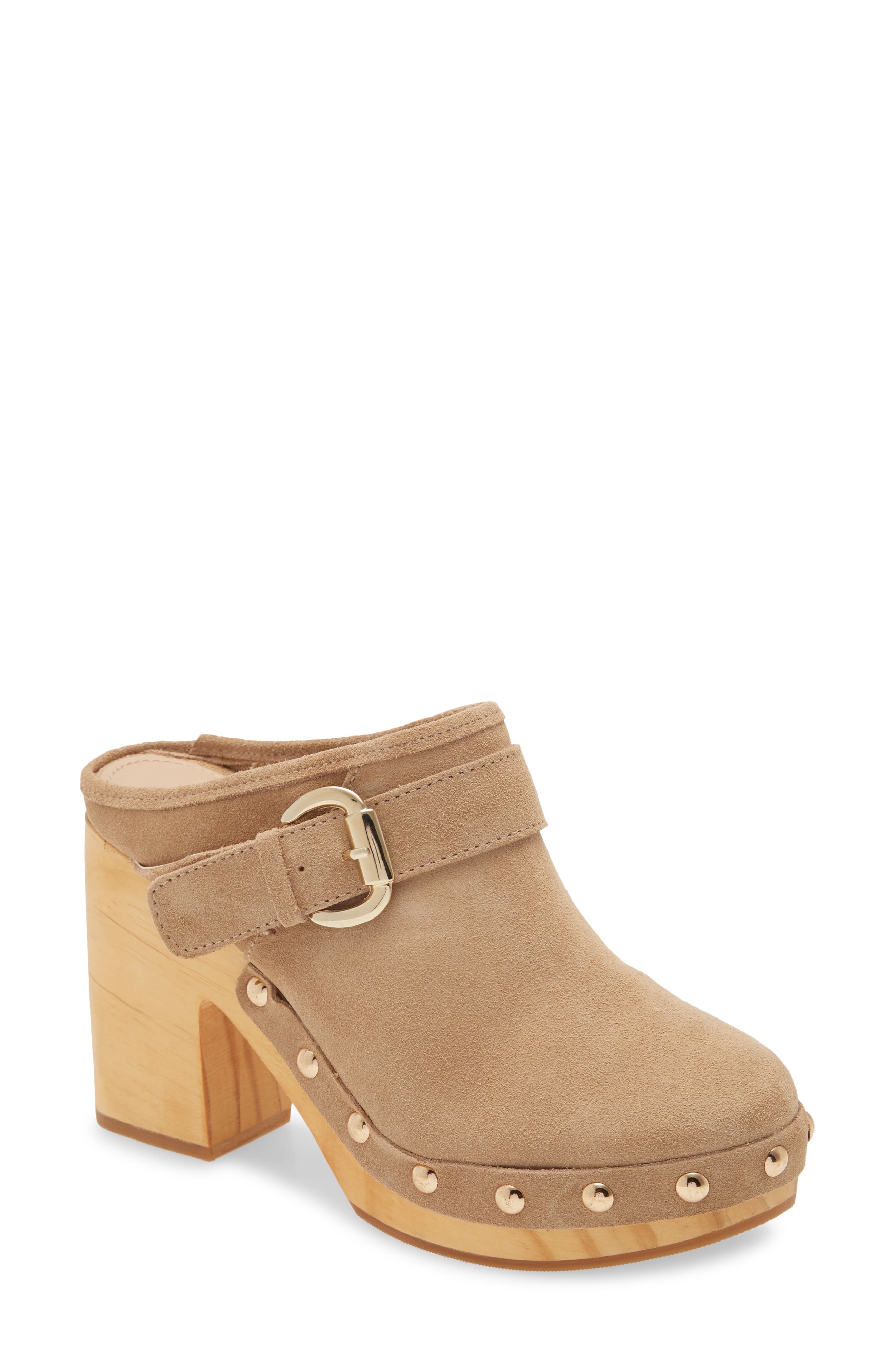 Hilde Platform Mule, Main, color, TAN SUEDE