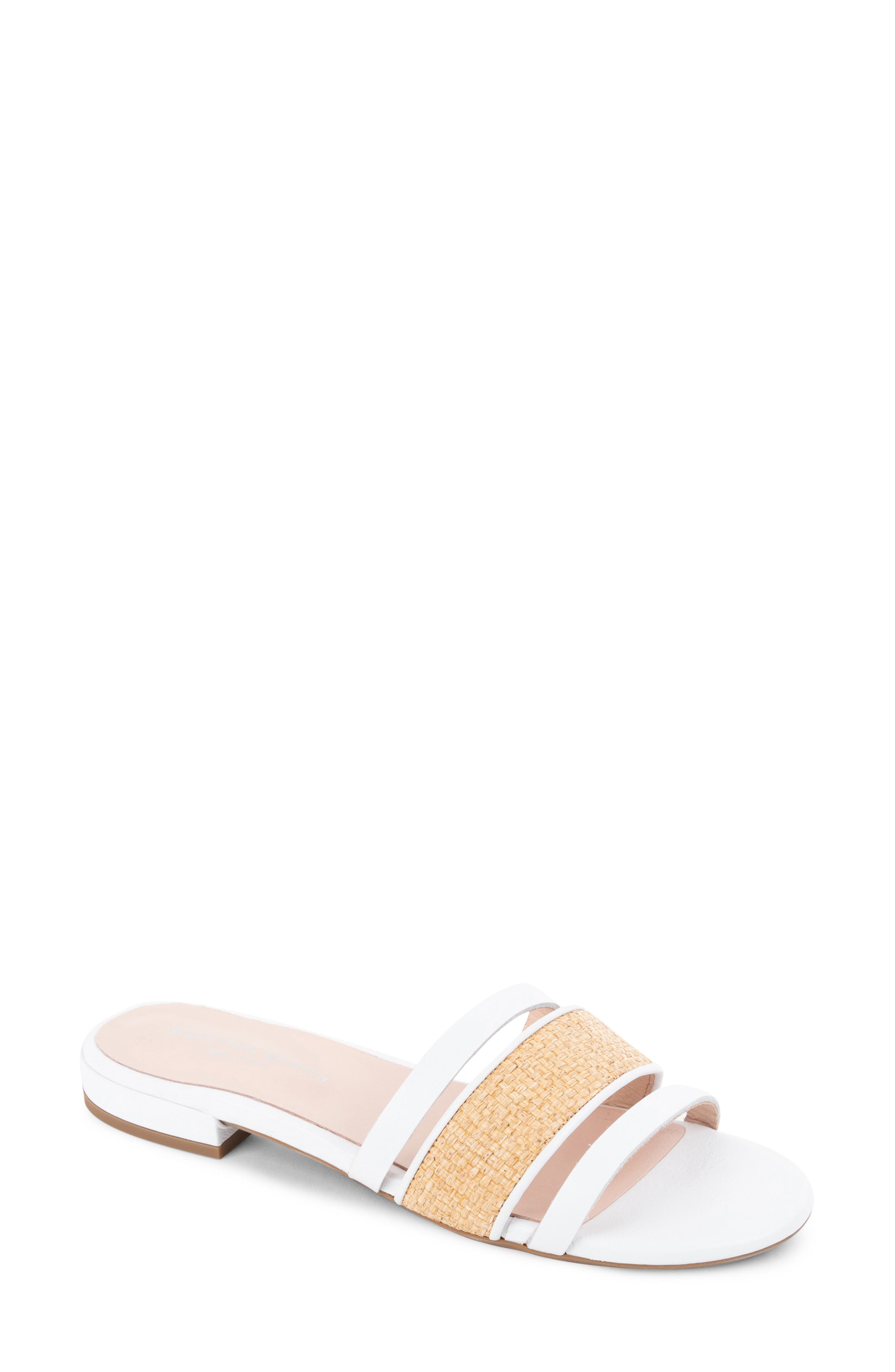 patricia green Amalfi Slide Sandal, Main, color, White
