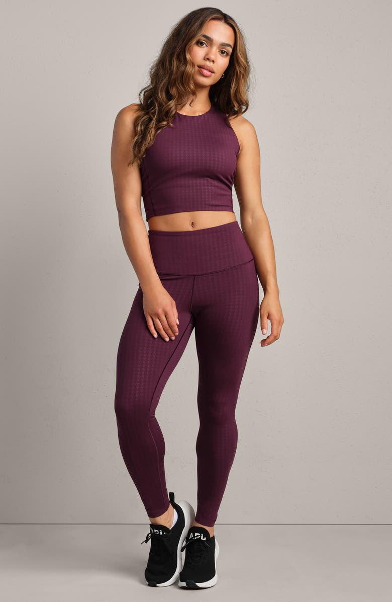 Rhone Revive 7/8 Leggings, Main, color, Mulberry Houndstooth