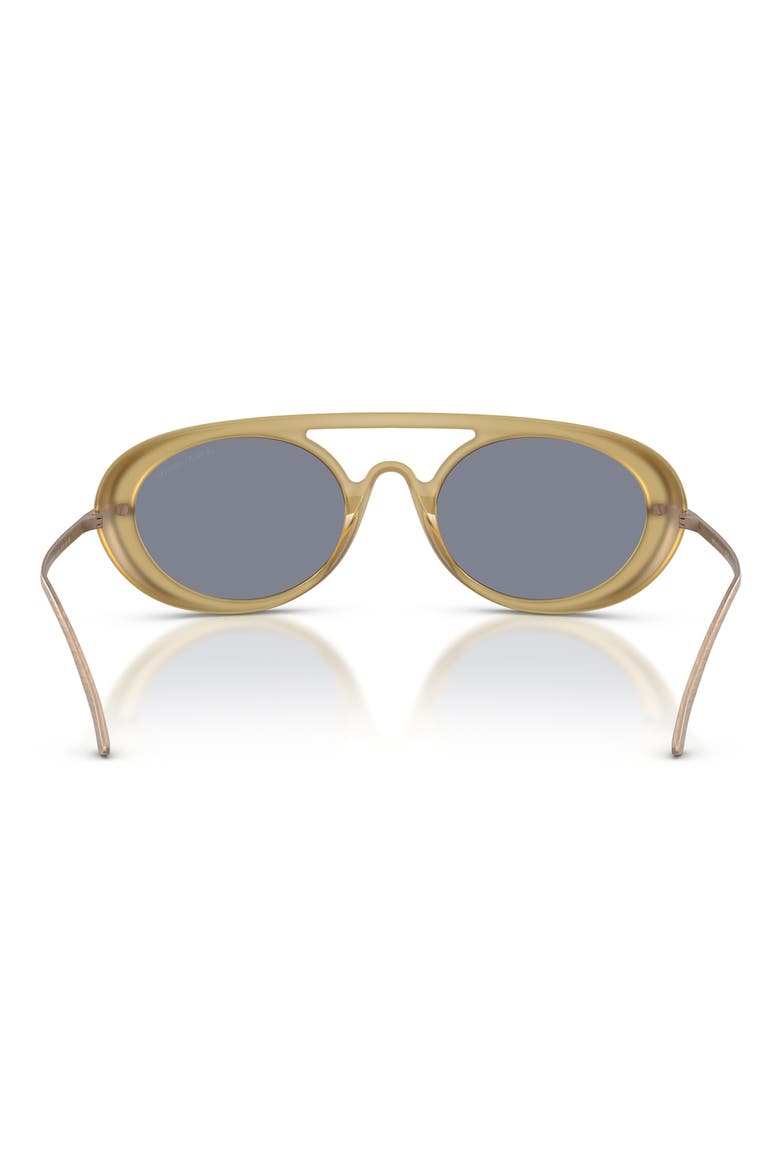 AR8256 52mm Oval Sunglasses, Alternate, color, TRANSPARENT SAND / BLUE