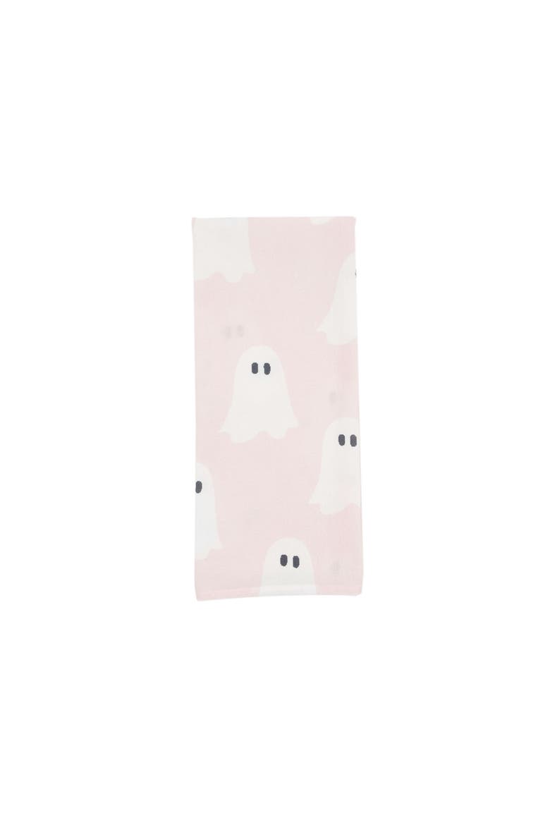 Boo Bash Ghosts 100% Cotton Pink Halloween Dishtowel, Alternate, color, Pink