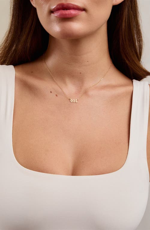 Set & Stones Angel Number Pendant Necklace In Neutral