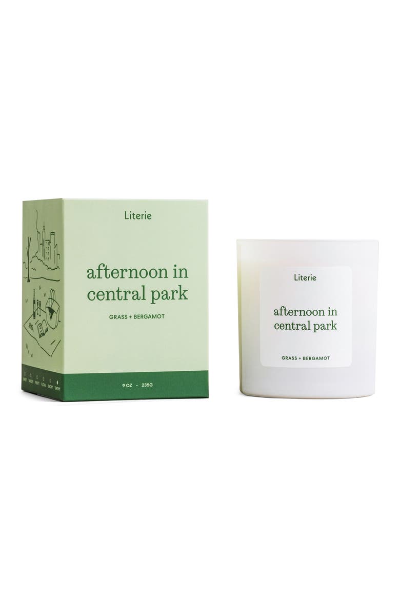 Afternoon in Central Park Candle, Alternate, color, GREEN