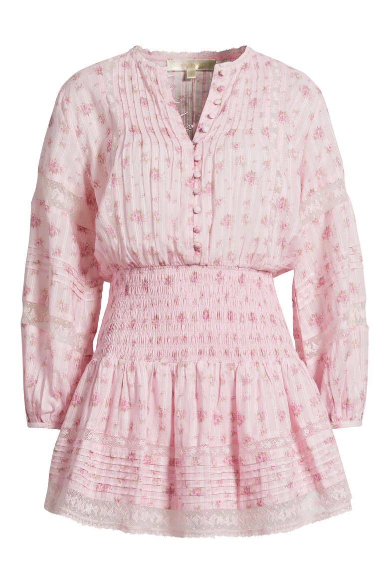 Janis Long Sleeve Minidress, Alternate, color, RASPBERRY FIELDS