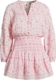LoveShackFancy Janis Long Sleeve Minidress