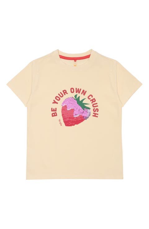 Kids' Loppy Sequin Embellished Organic Cotton Graphic T-Shirt (Little Kid & Big Kid)