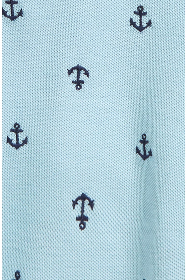 Polo & Shorts Set, Alternate, color, BLUE BASALT ANCHORS- NAVY