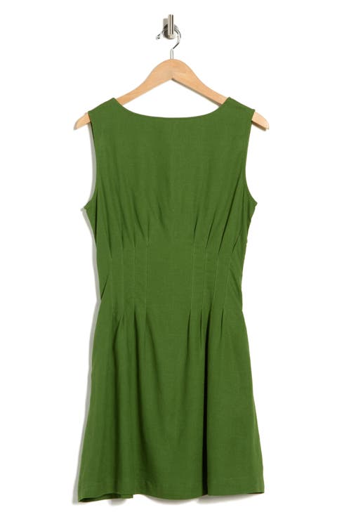 Paisley Print Boatneck Fit & Flare Dress