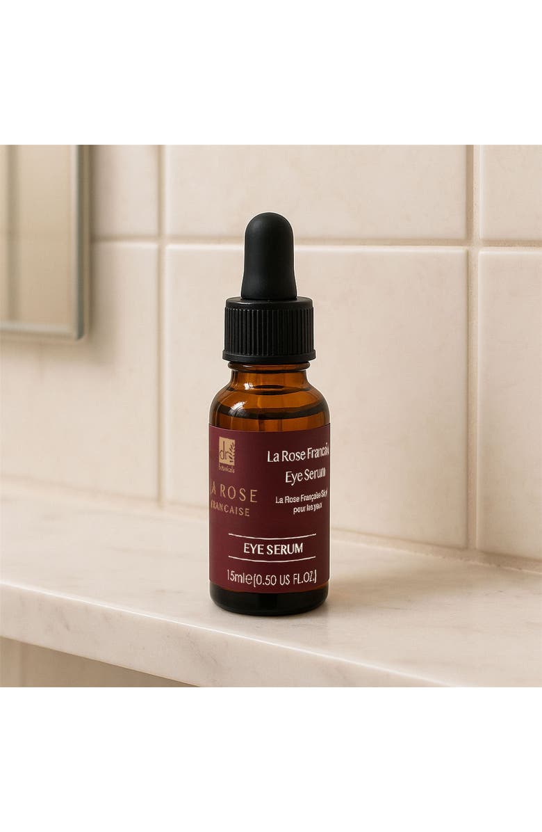 DR BOTANICALS La Rose Française Eye Serum for Dark Circles, Puffiness & Glow 15ml, Alternate, color, White