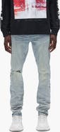 PURPLE BRAND P001 Worn Reflective Skinny Jeans