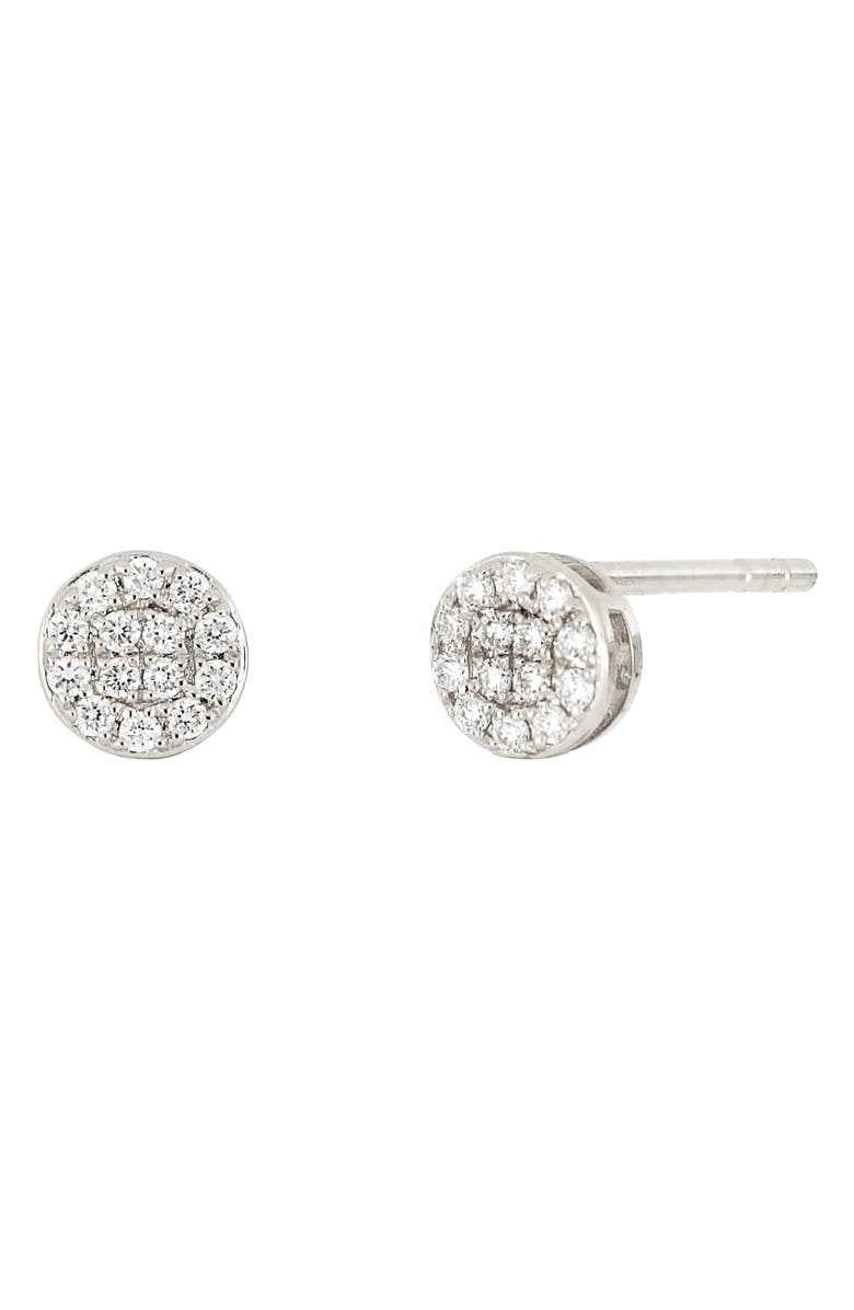 Bony Levy Varda Petite Pavé Diamond Stud Earrings, Main, color, 