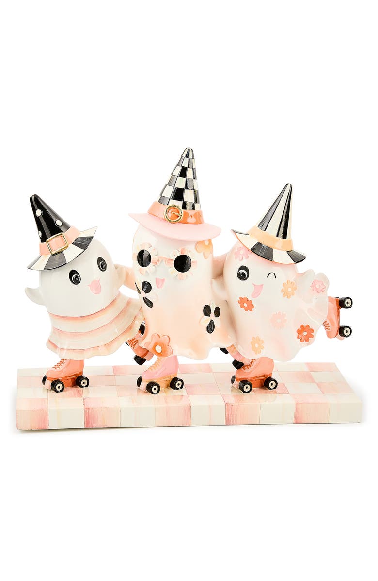 MACKENZIE CHILDS Hocus Pocus Ghost Trio Figurine, Main, color,