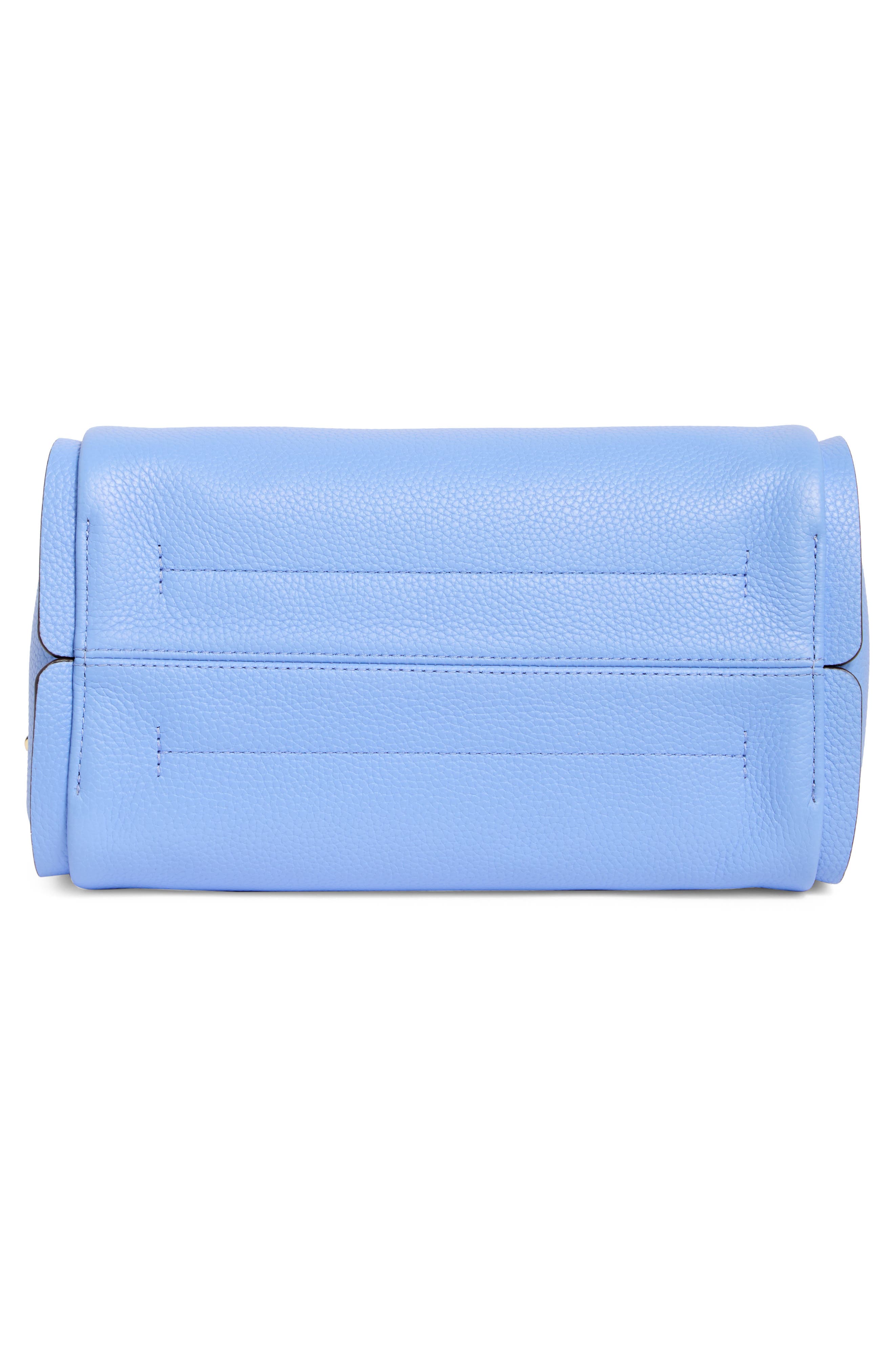 knott medium leather tote, Alternate, color, GENIE BLUE