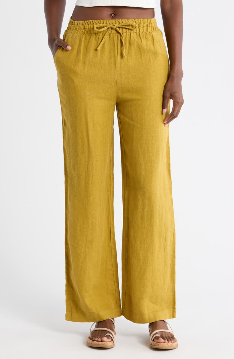 Seasalt Cornwall Tide Flow Wide Leg Pants, Main, color, Pear