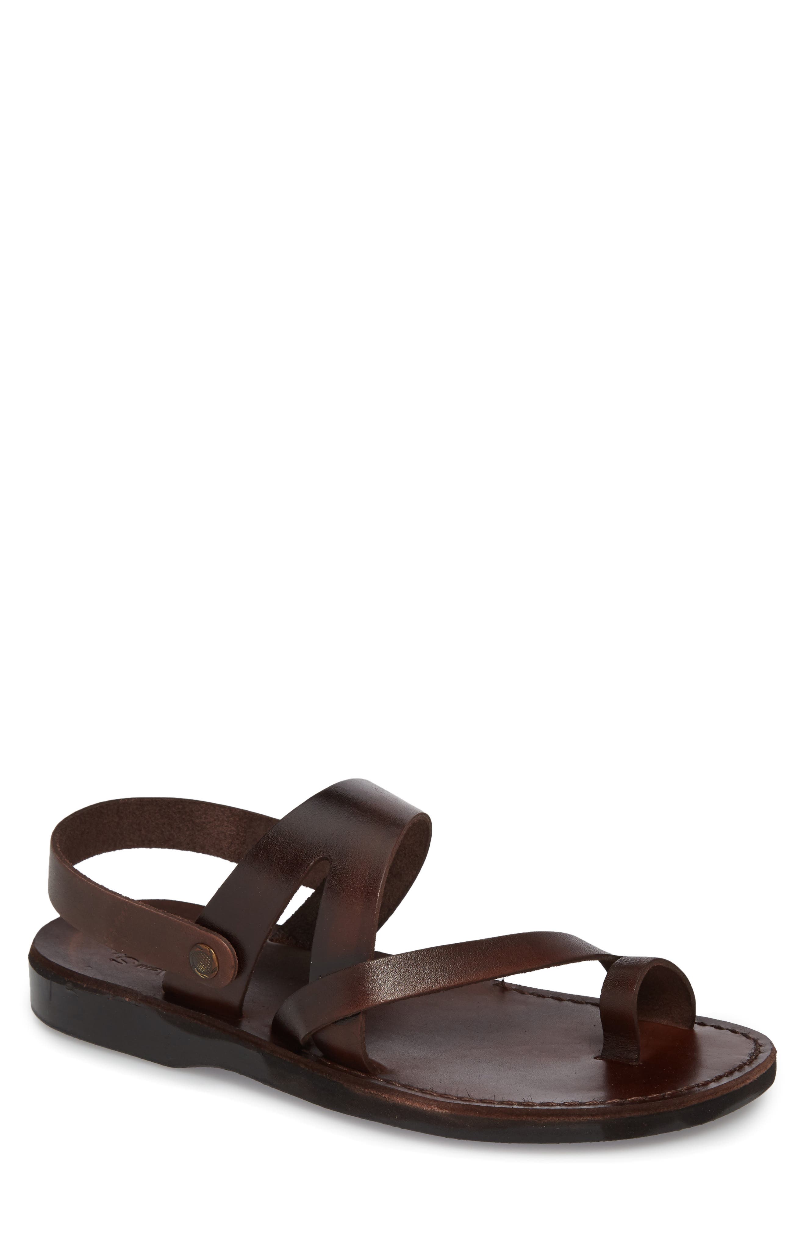 Benjamin Sandal, Main, color, BROWN LEATHER