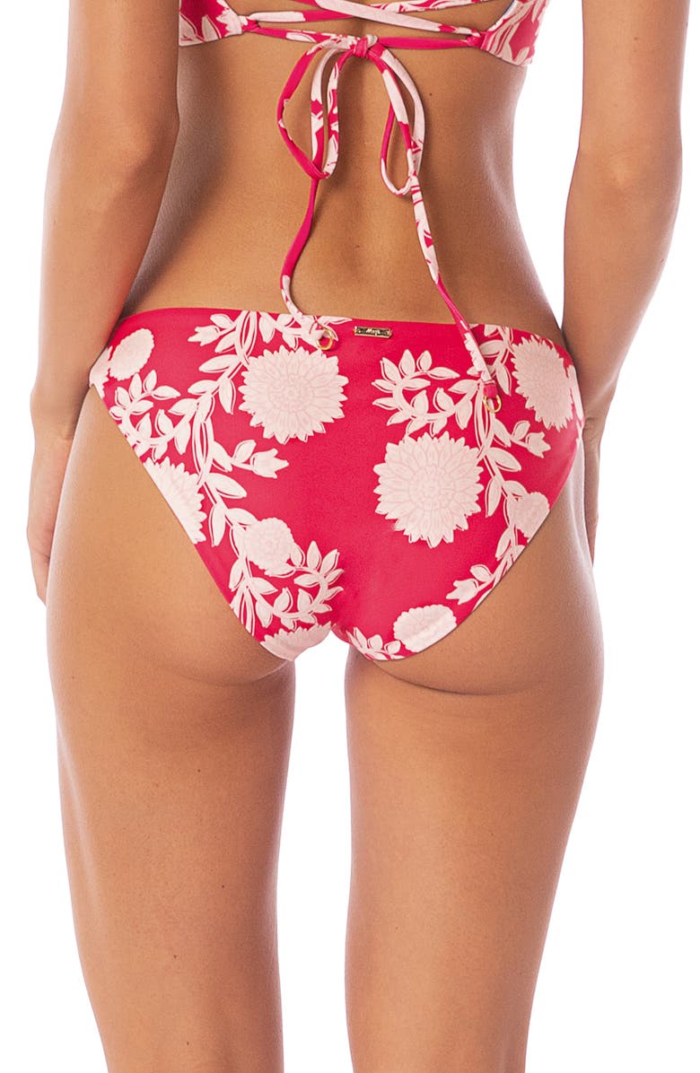 Maaji Flirt Reversible Bikini Bottoms, Alternate, color, Red
