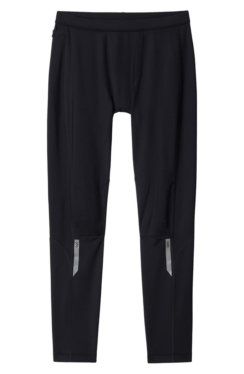 Rhone Thermal Run Fleece Tights, Alternate, color, Black