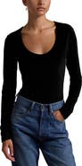 Polo Ralph Lauren Stretch Velvet Bodysuit