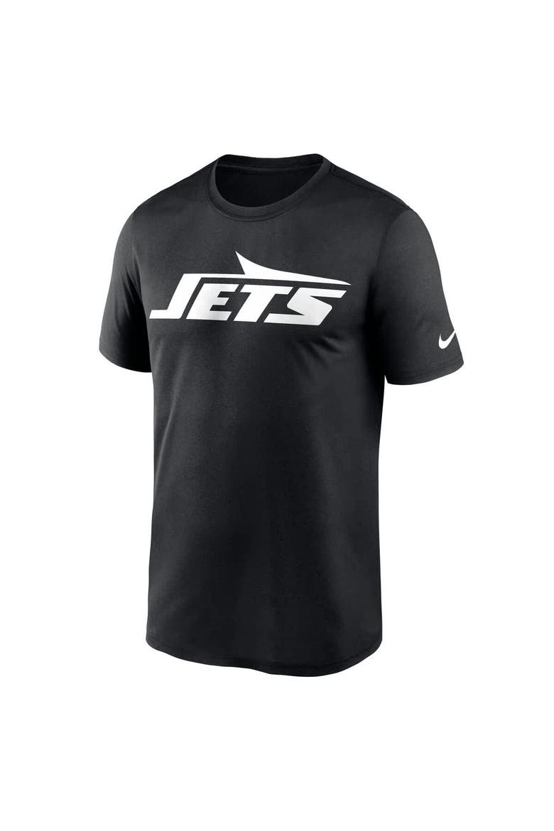 Men's Nike  Black New York Jets Legend Logo Performance T-Shirt, Alternate, color, Black